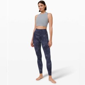 •LULULEMON• Align Pant 28" Leggings Diamond Dye Asphalt Grey True Navy